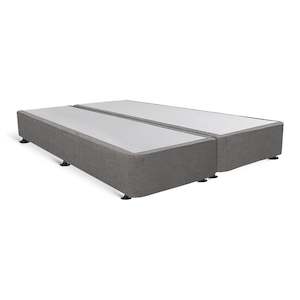 Super King Beds: Vinson Fabric Super King Split Bed Base - Grey