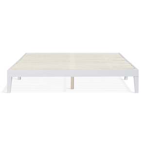 King Beds: Conival King Wooden Bed Frame - White