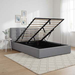 Abigail Double Gas Lift Bed Frame - Grey