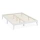 Conival Double Wooden Bed Frame - White