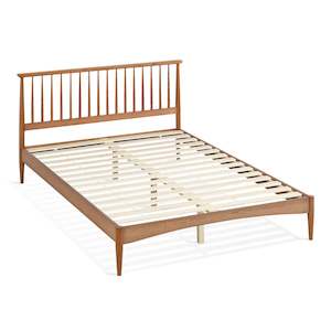 Tolmount Double Wooden Bed Frame - Walnut