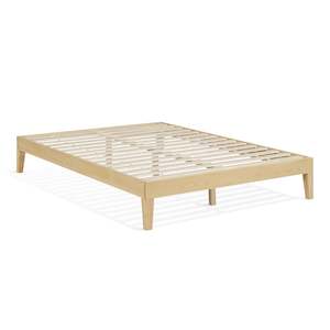 Creise Double Wooden Bed Frame - Light Oak