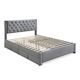 Montana Queen Bed Frame with 4 Drawers - Grey