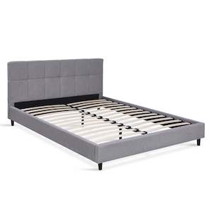 Nora Queen Bed Frame - Light Grey