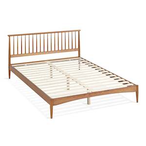 Tolmount Queen Wooden Bed Frame - Walnut