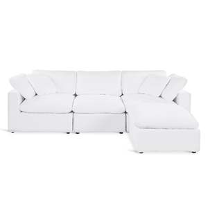 On Sale: Bishopston Duck Feather Filled Modular Sofa - White
