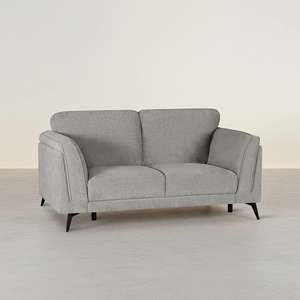 Brulo Linen 2 Seater Sofa - Light Grey