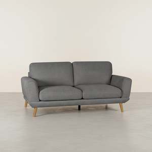Tova Chenille 3 Seater Sofa - Ash Grey