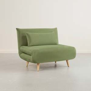 Hastings 1 Seater Fold-Out Sofa Bed - Olive