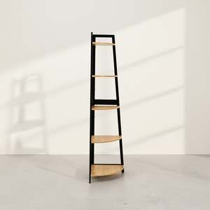 Quoin 5 Tier Corner Shelf - Natural