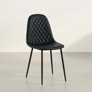 Varo PU Dining Chair - Set of 4 - Black