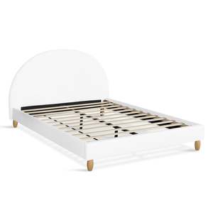 Double Beds: MORUISG Double Bed Frame - White