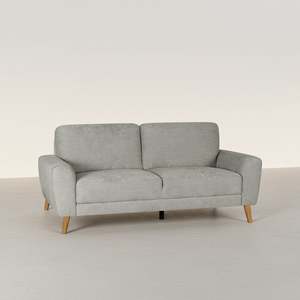 On Sale: Suki Linen 3 Seater Sofa - Grey