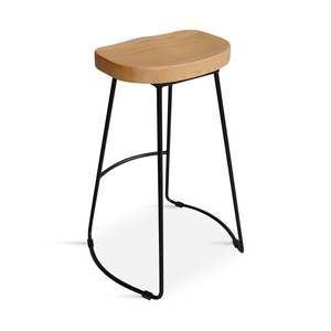 Homepage Sale 6: Nolan Beech Wood Bar Stool - Natural