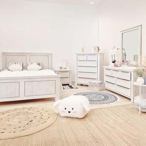 Lincoln Solid Wood 7 Drawer Dresser - White