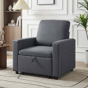 Nest 1 Seater Sofa Bed - Dark Grey