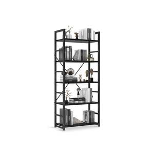 Bookshelf Storage: Poroti 5 Tier Bookshelf Storage Shelf - Black