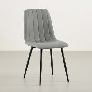 Dining Chairs: Holland Fabric Dining Chair - Set of 4 - Grey