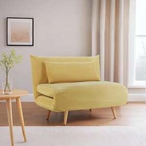 On Sale: Hastings 1 Seater Fold-Out Sofa Bed - Yellow
