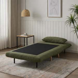 Hastings 1 Seater Fold-Out Sofa Bed - Green