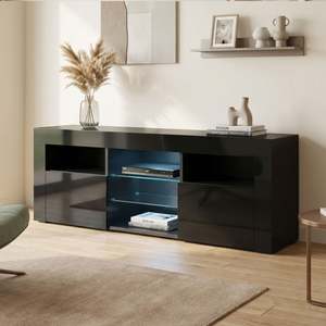 On Sale: Atka 1.45m LED Entertainment Unit - Black