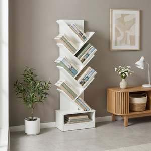 Briza 7 Tier Tree Bookshelf - White