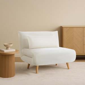 Block Promotion 3: Hastings 1 Seater Fold-Out Sofa Bed - Beige