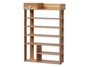 Products: TEKAPO 7 Tiers Shoe Rack Organiser Shelf - MAPLE