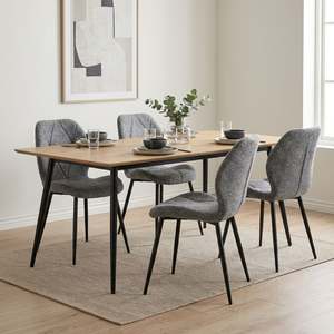Homepage Sale 13: Nori Fabric Dining Chair - Set Of 4 - Grey