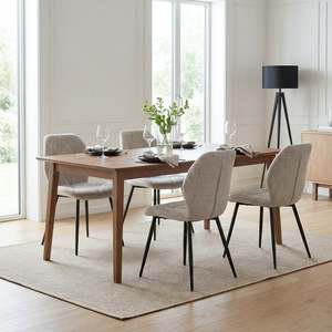 Homepage Sale 13: Nori Fabric Dining Chair - Set Of 4 - Light Brown