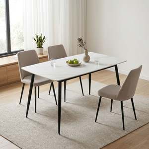 Products: Adley Dining Table 140 x 80 x 75cm - White