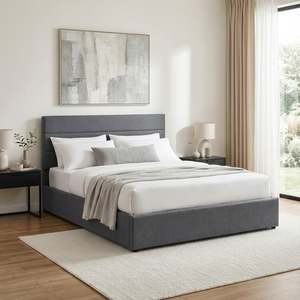 Arbor Queen Gas Lift Bed Frame - Dark Grey