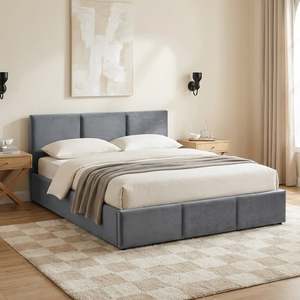 Laro Queen Gas Lift Bed Frame - Grey