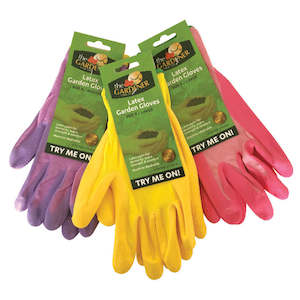 Gloves: Latex Gardening Gloves