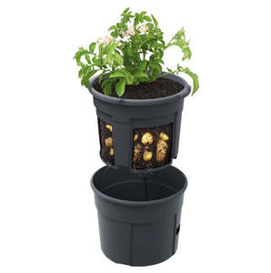 Pots Planters Hanging Baskets: Potato Planter Black 28L