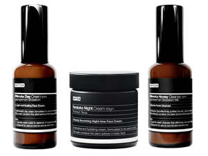 Bathroom: Aotea Skincare made in New Zealand.