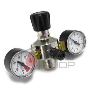 Cylinder Regulators and Accessories: Regulator CO2 2 Gauge Food Cleaned