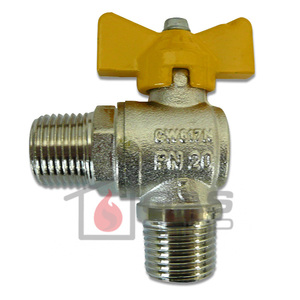 Gas Tee Handle Angle Ball Valve 1/2″ M/M