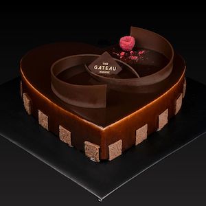 Chocolate Mousse Glossy (Heart) The Gateau House