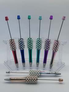 Diy Items: PD2613 Acrylic Pearl & Rhinestone Beadable Pens