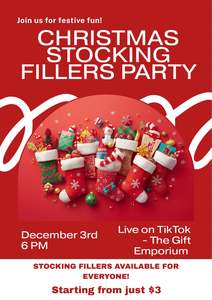 Christmas Stocking Fillers Party Deposit