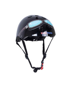 Kiddimoto Black Goggle Bicycle Helmet Kids Helmets Gifts For Kids