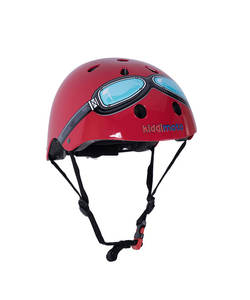 Kiddimoto Red Goggle Bicycle Helmet Helmets For Kids Gifts For Kids