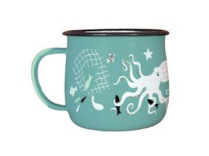 mug: Enamel Mug - Kupe & Te Wheke