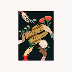 card: Pop Up Christmas Card - Offering Hand