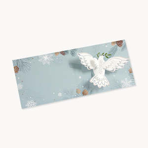Cards: Pop Up Christmas Card - Peace Dove