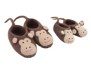 Baby: Felt - Monkey Slippers