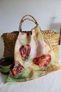 Kitchen Table: Ali Davies - Linen Tea Towel - Kiwi