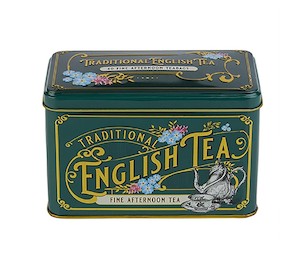 Kitchen Table: English Tea - Victorian Tea Caddy - Afternoon Tea - 40 Tea bags