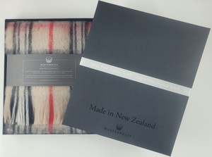 For Her: Masterweave - Alpaca Scarf - Fawn Check